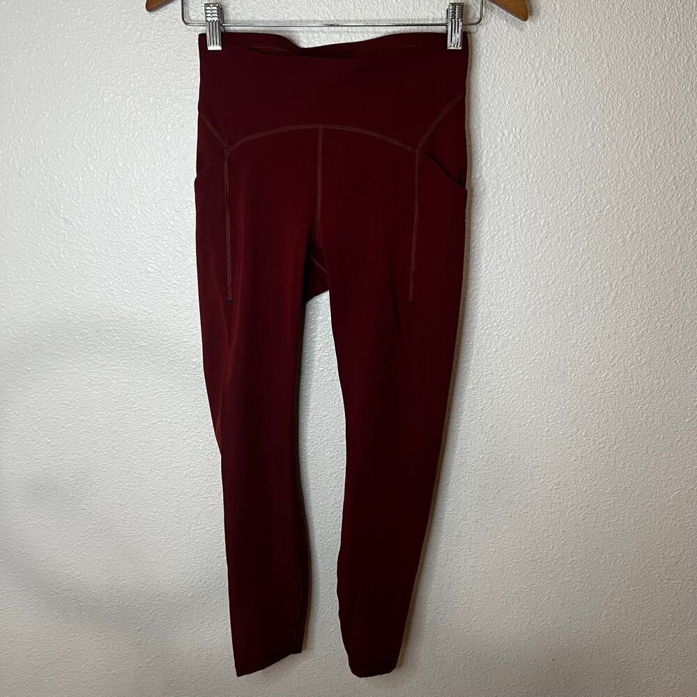 Lululemon Power Thru High-Rise Tight Leggings 25” in Date Brown WOMENS 6